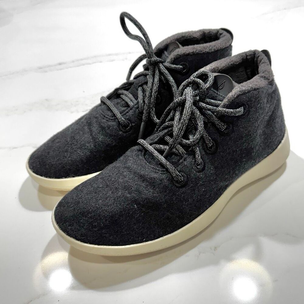 Allbirds Wool Runner Up Mizzles Ankle Boots. Charcoal Gray. Size 9.